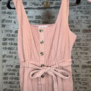 American Eagle | women pink corduroy overalls